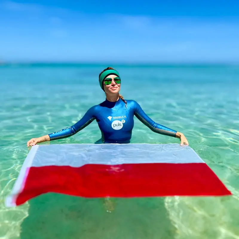 Agata Zalecka Roatan Honduras 2023 CMAS World Underwater rekord 73 metry głębokości Polski w płetwach