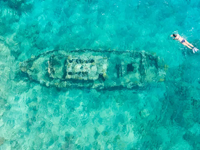 Tugboat beach wreck